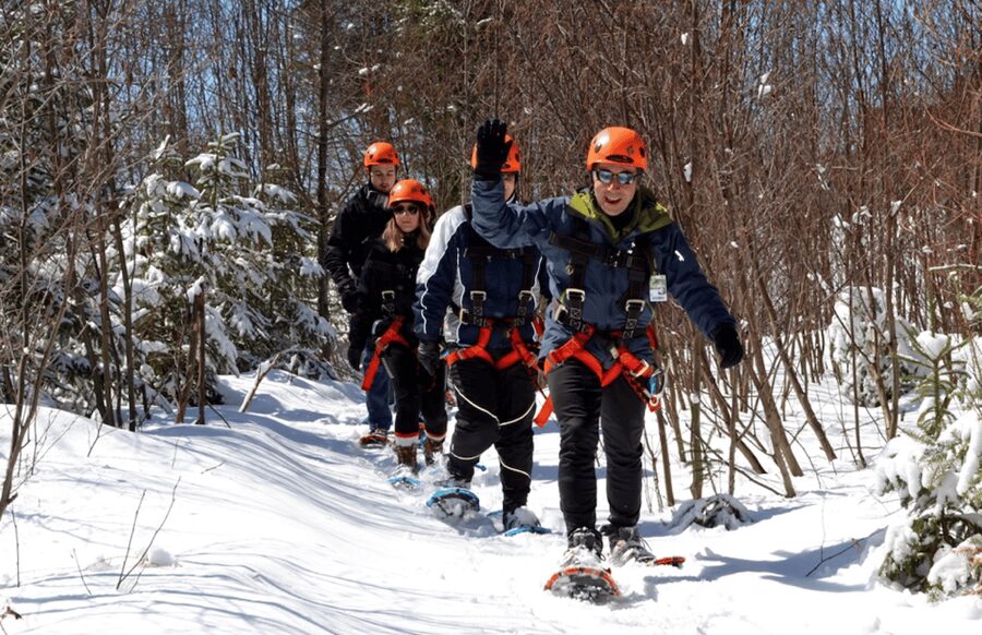 Tyroparc: Via Ferrata and Hiking in the Laurentians - The 700-meter hike back to base camp