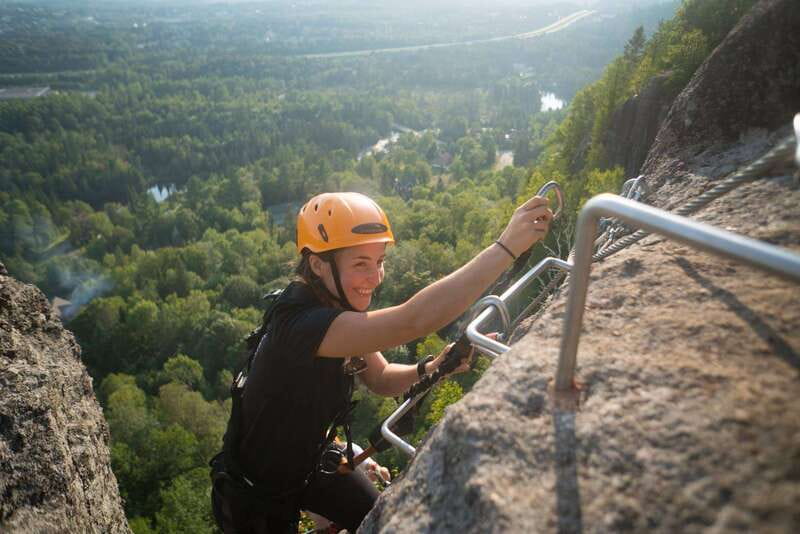 Tyroparc: Via Ferrata Guided Tour and Zipline Combo Ticket - Climbing the 60-meter cliff by Via Ferrata