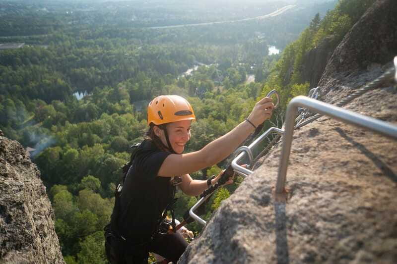 Tyroparc: Via Ferrata Guided Tour and Zipline Combo Ticket - The first 900-meter flight