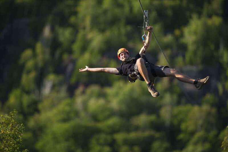 Tyroparc: Via Ferrata Guided Tour and Zipline Combo Ticket - The 650-meter return flight