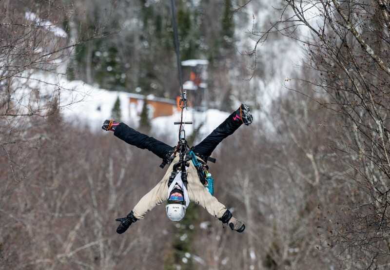 Tyroparc: Via Ferrata Guided Tour and Zipline Combo Ticket - Views over Sainte-Agathe-des-Monts