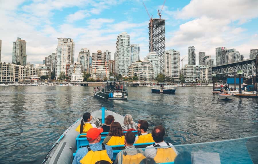 Vancouver: City and Seal Boat Tour - Returning through False Creek