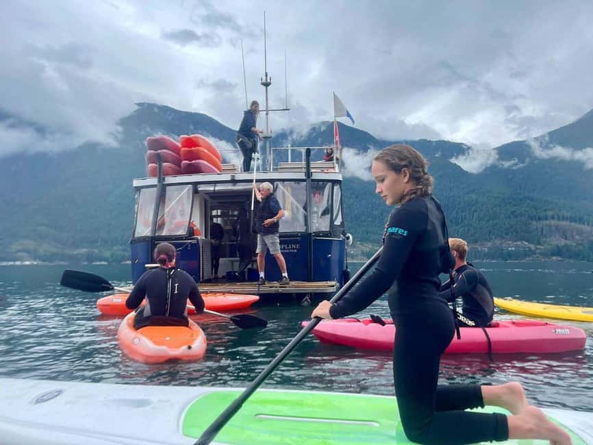 Vancouver: Snorkel, Kayak, and Seal Adventure Boat Tour - What happens between the water stops