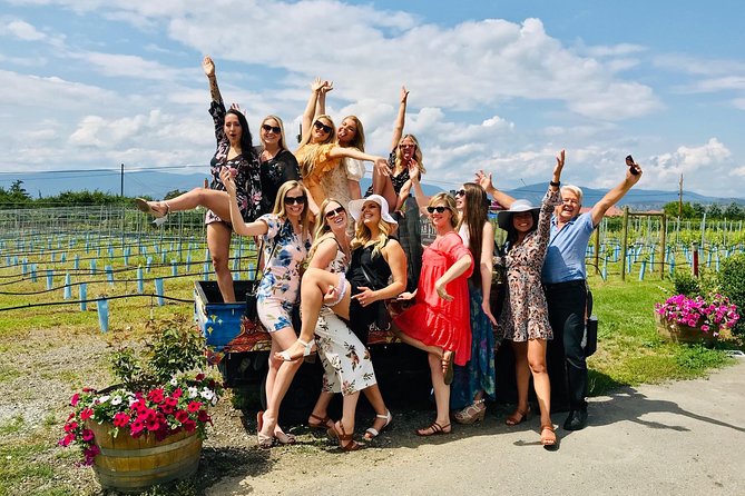West Kelowna Gallery Of Grapes Wine Tour - Pickup, vehicle, and group size