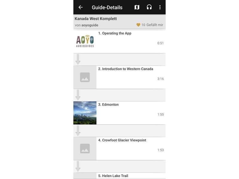 Western Canada Self-Driving Audio Guide English and German - How the GPS audio works on the road