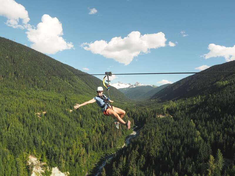 Whistler: The Longest Zipline in North America - The ride begins with two mountain gondolas