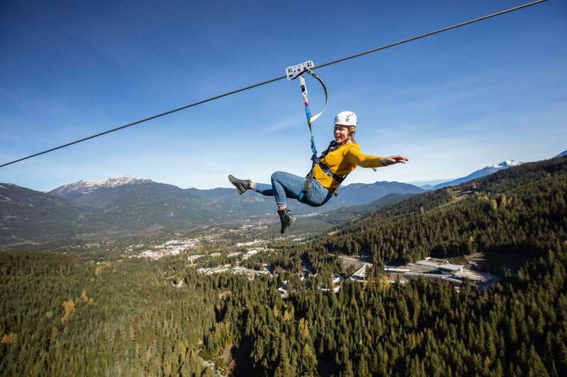 Whistler: The Longest Zipline in North America - One long flight over Fitzsimmons Valley