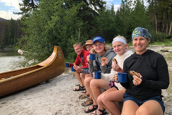 Wild Current Canoe Adventure Join a small group - Leaving the sandy beach at Pyramid Lake Resort