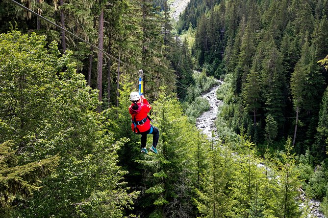 Zipline Adventure in Whistler - From Whistler Village to the Forest Course